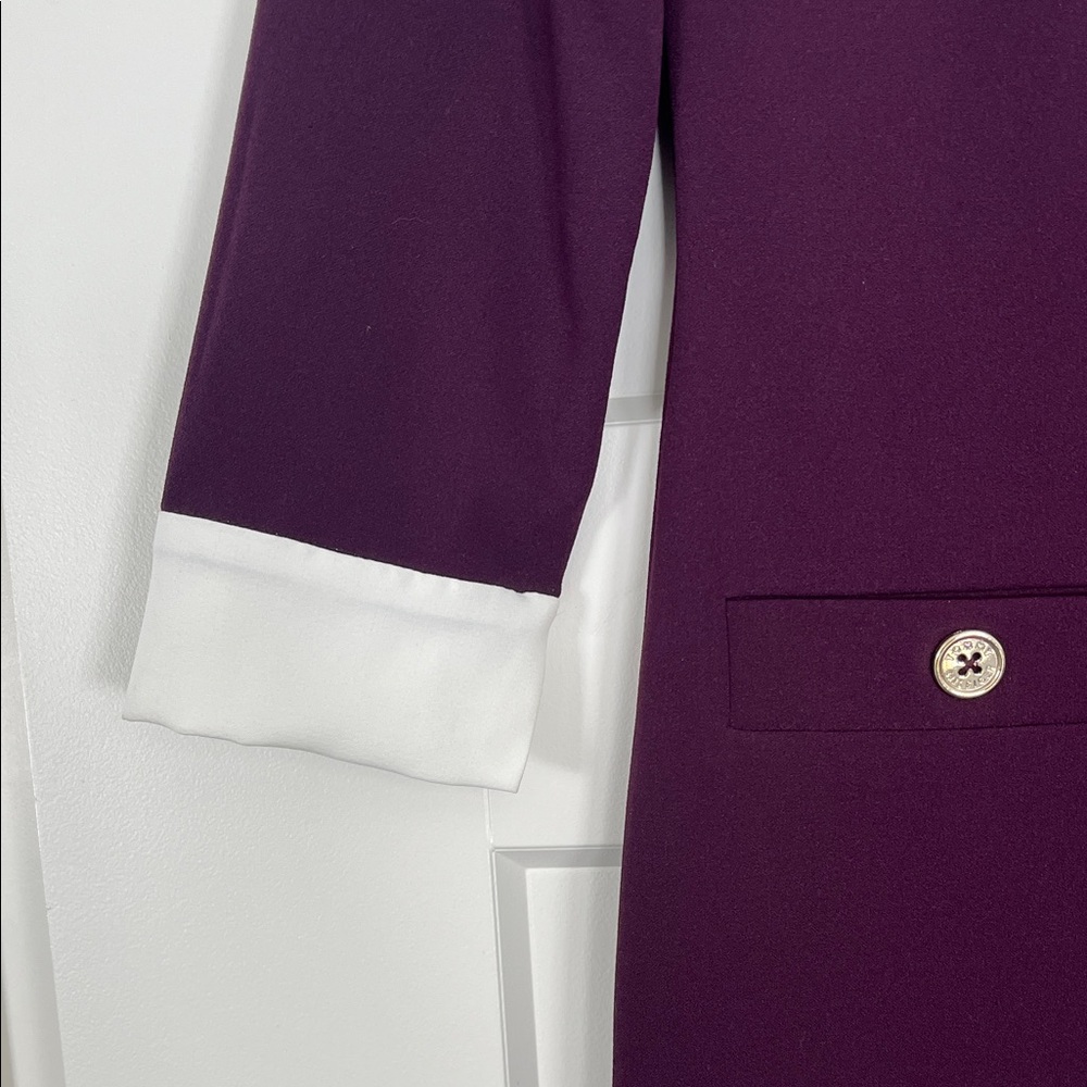 Tommy Hilfiger Collared Shift Dress Purple - Size 4 - NWOT - Picture 5 of 8